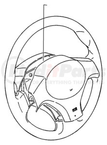 MR407500 by CHRYSLER - Steering Wheel Air Bag - fits 2001-2005 Chrysler Sebring