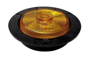 M193FCA by PETERSON LIGHTING - 193A/R Series Piranha&reg; LED 2.5" LED Clearance and Side Marker Lights - Amber with Clear Lens & Flange Mount
