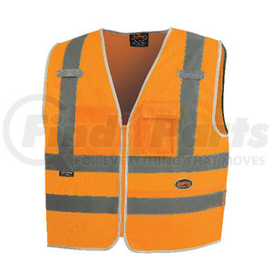 V1025150U-L by PIONEER SAFETY - Multi-Pocket Safety Vest
