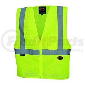 V1060360U-L by PIONEER SAFETY - Zip-Up Safety Vest