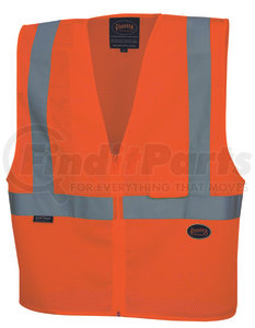 V1060450U-S by PIONEER SAFETY - Zip-Up Safety Vest