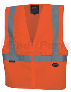 V1060450U-XL by PIONEER SAFETY - Zip-Up Safety Vest