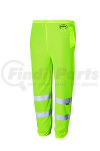 V1070760U-L/XL by PIONEER SAFETY - Mesh Safety Pants - Hi-Viz Yellow/Green - Size L/XL