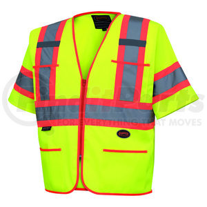 V1023560U-L by PIONEER SAFETY - Polyester Sleeved Safety Vest