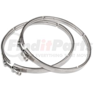 X12C0-01190-VB by ROADWARRIOR - Direct Fit Replacement Diesel Particulate Filter (DPF) V-Band Clamp for Cummins