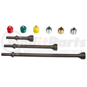 32026 by MAYHEW TOOLS - 9PC PNEUMATIC REPLACEABLE TIP HAMMER SET