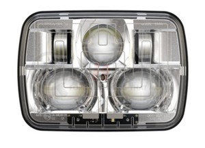 0554461 by J.W. SPEAKER - Headlight Assembly - 8910 Evolution 2, RHT, Heated, with Chrome Bezel