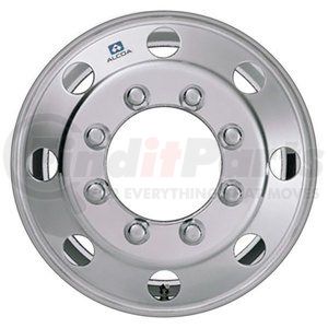 873407 by ALCOA - Wheel, Aluminum, 22.5" x 7.5", 8 Bolt Holes, Hub Pilot, High Polish