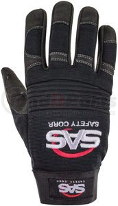 6713 by SAS SAFETY CORP - MX Impact Mechanic's Safety Gloves, Black, Large