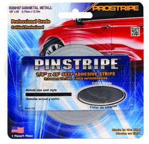 R208107 by PROSTRIPE - 1/8" x 40' Solid Stripes Gunmetal Metallic
