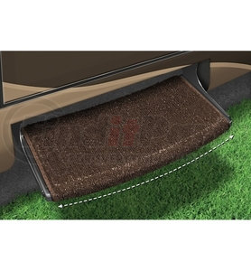 2-0203 by PREST-O-FIT - Prest-O-Fit 22in Expresso Wraparound Radius Step Rug