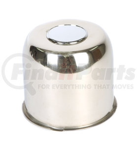 Redneck Trailer 490EZ-SS Trailer Axle Wheel Assembly Excalibur Wheel Accessories - Center Cap, 4.90 in., Stainless