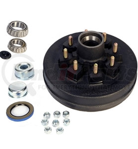 HD42866BX-916 by TRAILER PARTS PRO - Redline 8 on 6.5in Hub & Drum Kit w/9/16in Studs For 5.2K-7K Axles