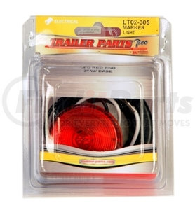 LT02-305 by TRAILER PARTS PRO - Redline 2in Red LED Clearance/Marker Light w/Grommet & Pigtail