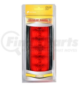 Trailer Parts Pro LT04-200 Redline 6in Oval LED Stop/Turn/Tail Light w/Grommet & Pigtail