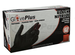 GPNB49100XXL by AMMEX GLOVES - GlovePlus Nitrile Industrial Latex Free Disposable Gloves | Black | 5-6 mils | XXL | Box of 100