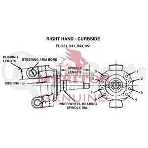 A213111J2298 by AXLETECH - Steering Knuckle Assembly