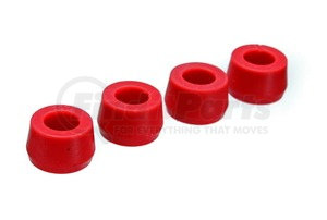 98113R by ENERGY SUSPENSION - Universal Shock Eyes; Red; Front And Rear; Half Bushings For Hourglass Style; ID 5/8 in.; L-11/16 in.; w/4 Bushings; Performance Polyurethane;