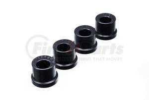 410104G by ENERGY SUSPENSION - Rack And Pinion Bushing Set; Black; Offset; For Lowered Vehicles Only; Performance Polyurethane;