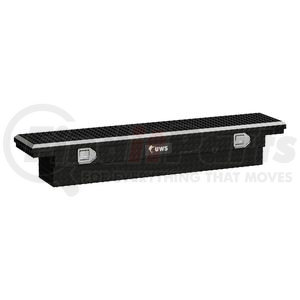 TBS-63-SL-LP-B by UWS - Gloss Black Aluminum 63" Slim Truck Tool Box, Low Profile (LTL Shipping Only)