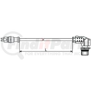 4497230300 by WABCO - ABS Wheel Speed Sensor Cable