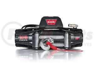 103250 by WARN - Vehicle Mounted; Vehicle Recovery Winch; 12 Volt Electric; 8000 Pound Line Pull Capacity; 94 Foot Wire Rope; Hawse Fairlead; Wired Remote; Planetary Gear Drive; Requires Winch Carrier or Winch Mount