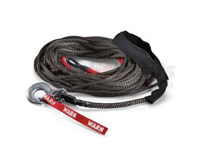 87915 by WARN - 10,000 LB Cap 3/8 Inch Dia x 100 Ft Polyethylene Rope With Hook