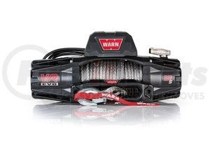 103255 by WARN - Vehicle Mounted; Vehicle Recovery Winch; 12 Volt Electric; 12000 Pound Line Pull Capacity; 90 Foot Synthetic Rope; Hawse Fairlead; Wired Remote; Planetary Gear Drive; Requires Winch Carrier or Winch Mount