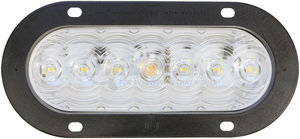 822KC-7 by PETERSON LIGHTING - 821C-7/822C-7 LumenX® Oval LED Back-Up Light, PL3 - Clear, Flange Mount Kit