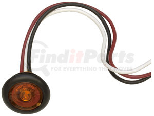 271KA by PETERSON LIGHTING - 271 3/4" Clearance/Side Marker with Aux. Function - Amber Kit with Stripped Wires