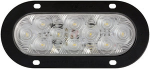 822KC-10 by PETERSON LIGHTING - 821-10/822-10 LumenX® Oval Back-Up Light - Clear, Flange Mount Kit