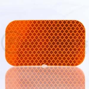 TL98176Y by TRUCK-LITE - Retro-Reflective Tape, 2' x 3-1/2" Rectangle, Yellow, Reflector, Adhesive Mount
