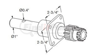 1004-1753-KIT by BUFFERS USA - Shift Shaft Gear Assembly - For JOST Leg