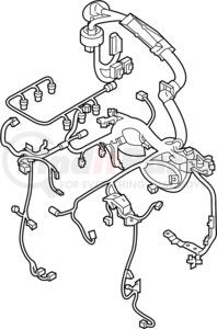 24014-JA21A by NISSAN - HARNESS ASSY-BODY