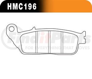 HMC5004 by HAWK FRICTION - METALLIC DISC BRAKE PADS