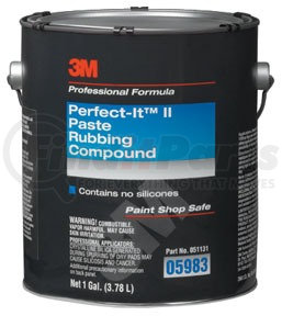 3M 5983 Rubbing Compound 1 Gallon Perfect-It II Medium-Cut Paste Rubbing Compound