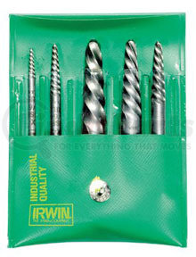 53545 by IRWIN HANSON - 6 Pc. Spiral Flute Screw Extractor Set