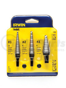 10502 by IRWIN - 3 Pc. Unibit Step Drill Set