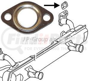 8121100300 by JOPEX - Heat Riser Gasket for VOLKSWAGEN AIR