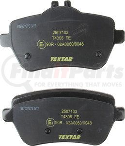 2507103 by TEXTAR - Disc Brake Pad for MERCEDES BENZ