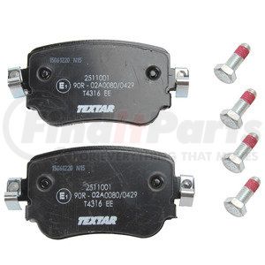 25110 01 by TEXTAR - Disc Brake Pad for VOLKSWAGEN WATER
