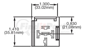 H84989011 by HELLA USA - Relay Connector