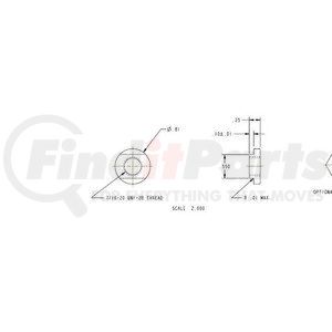 44310101 by HALDEX - Air Brake Slack Adjuster Nut - 7/16" - 14 Thread, 13/16" Length