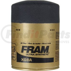 XG8A by FRAM - Engine Oil Filter - Spin-On, Ultra Synthetic, Threaded, Standard