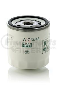 W712/43 by MANN-HUMMEL FILTERS - Spin-on Oil Filter
