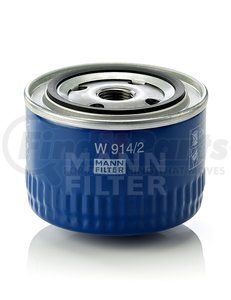 W914/2 by MANN-HUMMEL FILTERS - MANN-FILTER BASE Spin-On Lube Filter