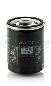 MANN+HUMMEL Filters W713/29 Fuel Water Separator Filter MANN-FILTER BASE Spin-On Lube Filter
