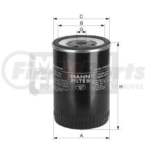 WK712/2 by MANN-HUMMEL FILTERS - MANN-FILTER BASE Spin-On Fuel Filter