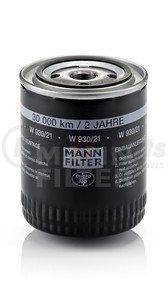 MANN+HUMMEL Filters W930/21 Engine Oil Filter MANN-FILTER BASE Spin-On Lube Filter