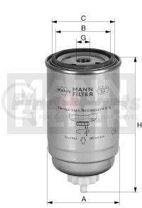 WK842 by MANN-HUMMEL FILTERS - Spin-on Fuel Filter